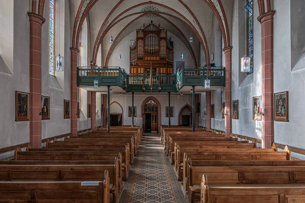 Kordel Rhineland Palatinate Germany 2020 Interior Design Wooden Decorations Catholic — Stockfoto