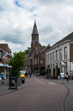 Zundert, North Brabant, The Netherlands, 08 09 2022 -   Cityscape view over the commercial streets of old town