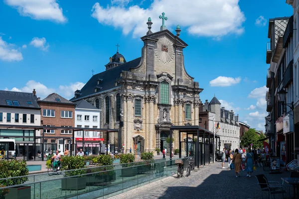 Mechelen Antwerp Province Belgium 2022 Historical Buildings Old Town Ijzeren — 图库照片