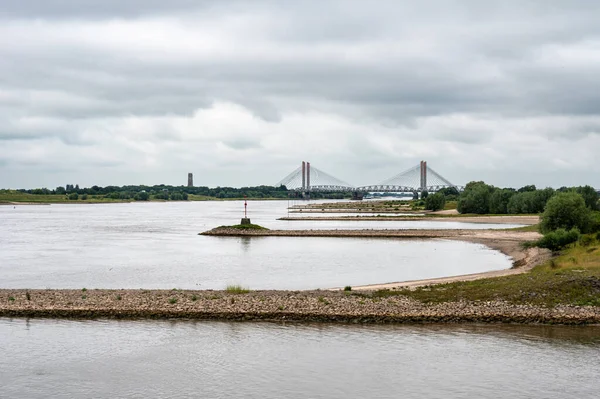 Dodewaard Gelderland Нідерланди 2022 Landscape View Floodzone River Waal — стокове фото