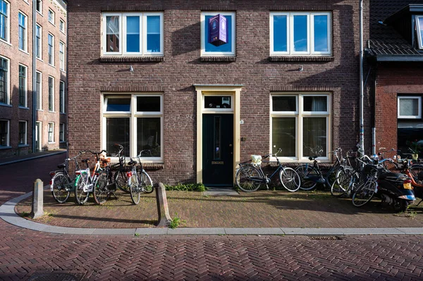 Wageningen Gelderland Netherlands 2022 Brick Stone Residential Facades Student Homes — Stockfoto