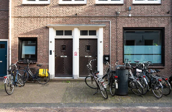Wageningen Gelderland Netherlands 2022 Brick Stone Residential Facades Student Homes — Fotografia de Stock