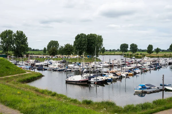 Heusden Gelderland Netherlands 2022 Pleasure Harbor River Maas — стокове фото