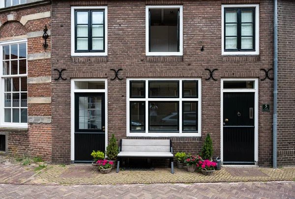 Hattem Gelderland Netherlands 2022 Traditional Facades Decorated Houses — Fotografia de Stock