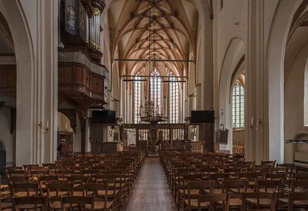 Hattem Gelderland Ολλανδία 2022 Gothical Εσωτερικό Της Καλβινιστικής Εκκλησίας — Φωτογραφία Αρχείου