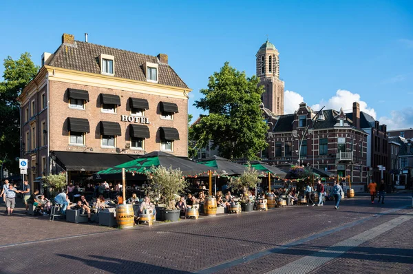 Zwolle Overijssel Netherlands 2022 View Bridge Old Market Square Hot — Foto de Stock