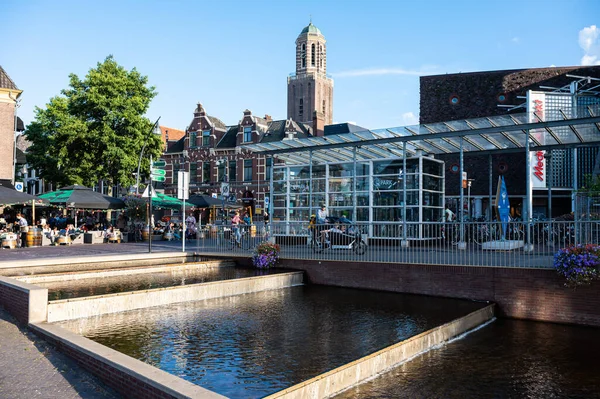 Zwolle Overijssel Netherlands 2022 Contemporary Construction Shopping Mall Old Town — Foto de Stock