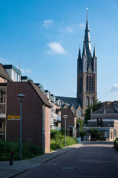 Hilversum North Holland Netherlands 2022 View Church Tower Streets Old — 图库照片