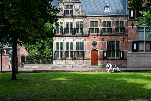 Groningen Netherlands 2022 Facade Green Lawn Martinikerkhof — Fotografia de Stock