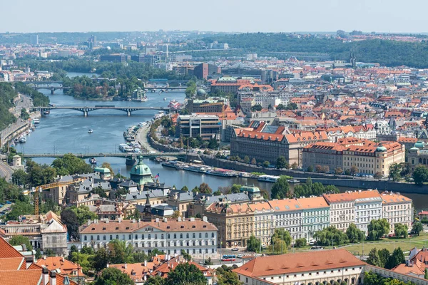 Прага Чехия 2020 Панорамный Вид Город — стоковое фото