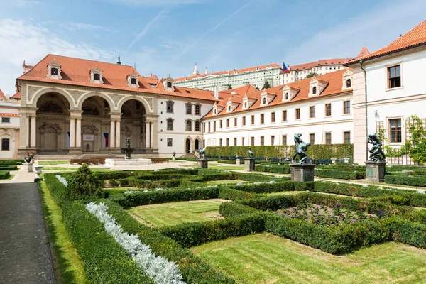 Praha Česká Republika 2020 Panoramatický Výhled Parky Zahradu Pomník Senátu — Stock fotografie