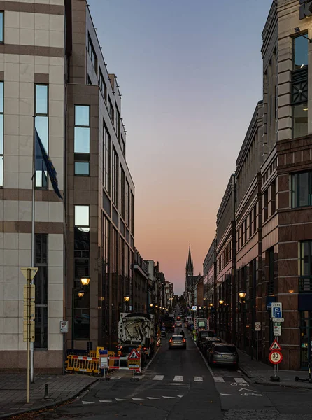 Molenbeek Región Capital Bruselas Bélgica 2020 Las Oficinas Bancarias Kbc — Foto de Stock