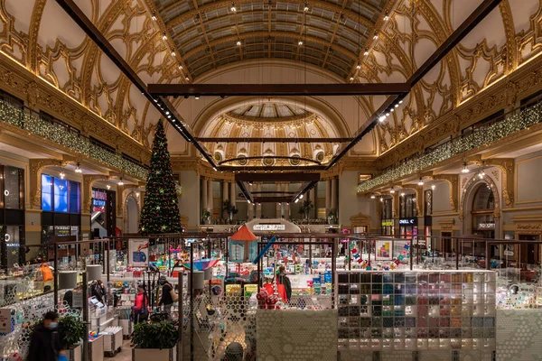 Antwerp Flanders Belgium 2020 Historical Ballroom Renovated Luxury Shopping Mall — Stock Photo, Image