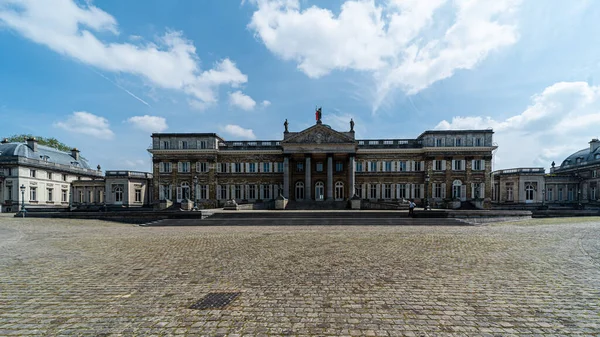 Лакен Брюссель Бельгия 2021 Ландшафтный Вид Королевский Дворец Резиденцию Королей — стоковое фото