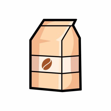 Beyaz Arkaplanda Kahve Kağıdı Paketleme Vektörü ResmiComment