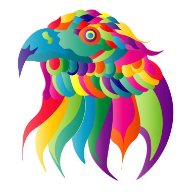 Moda el sanatları kağıt stili çizgi film kuşu. Reklam markalaştırma için modern tasarım. Poster taşıyıcı illüstrasyonunu kapsar.