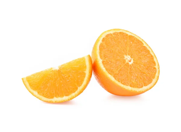 Orange Fruit Orange Slice Half One Segment Isolated White Background — Stock Photo, Image