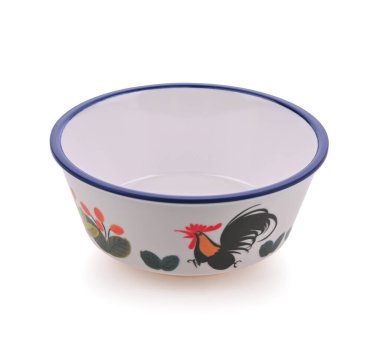 Beyaz arkaplanda izole edilmiş tavuk desenli resim.