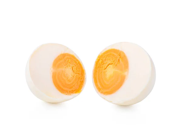 Telur Garam Terisolasi Latar Belakang Putih — Stok Foto