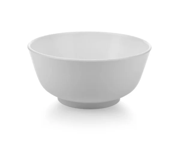 Empty White Bowl Isolated White Background — Stock Photo, Image