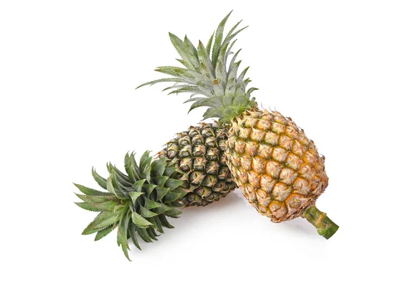 Ananas Geïsoleerd Witte Achtergrond — Stockfoto