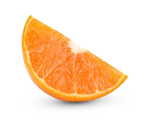 Piece Orange Fruit Isolated White Background Full Depth Field — Stock Photo, Image