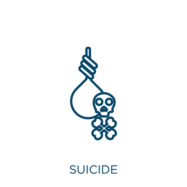 아이콘 자살의 아이콘은 배경에 분리되어 있습니다 모바일을 상징하는 — 스톡 벡터