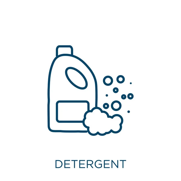Icono Detergente Icono Contorno Detergente Lineal Delgado Aislado Sobre Fondo — Vector de stock