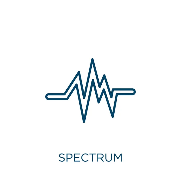 Icône Spectre Icône Contour Linéaire Mince Isolée Sur Fond Blanc — Image vectorielle