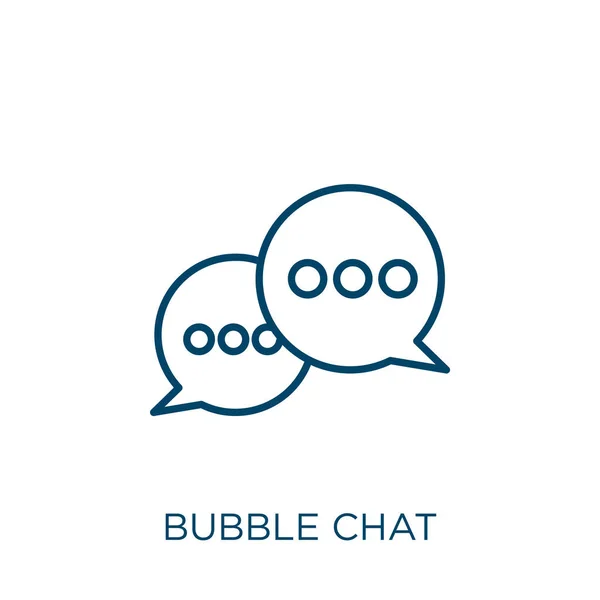 Bubble Chat Icon Thin Linear Bubble Chat Outline Icon Isolated — Stock Vector