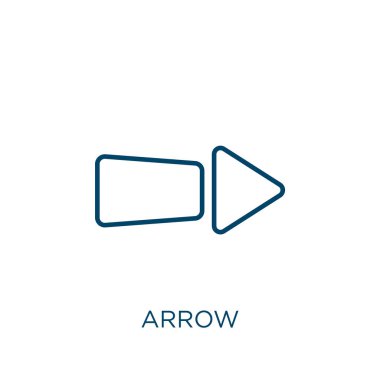 Ok yeşili simgesi. İnce doğrusal ok yeşil dış hat simgesi beyaz arkaplanda izole edildi. Satır vektörü ok yeşil işareti, ağ ve mobil sembolü