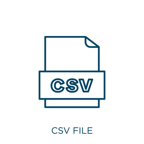 Icona Del File Csv Icona Del Profilo Del File Csv — Vettoriale Stock