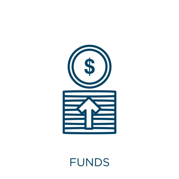 Ícone Fundos Ícone Contorno Fundos Lineares Finos Isolado Fundo Branco — Vetor de Stock