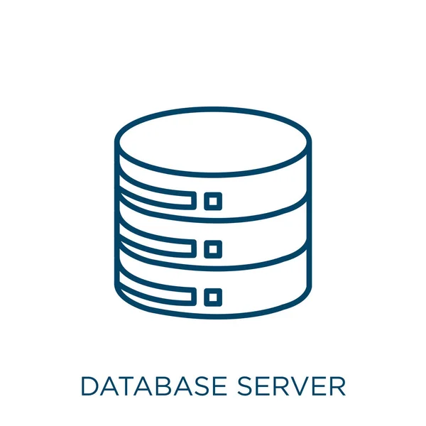 Icono Del Servidor Base Datos Icono Contorno Servidor Base Datos — Archivo Imágenes Vectoriales