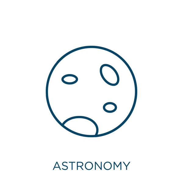 Astronomieikone Dünnes Lineares Astronomie Icon Isoliert Auf Weißem Hintergrund Linienvektorastronomie — Stockvektor