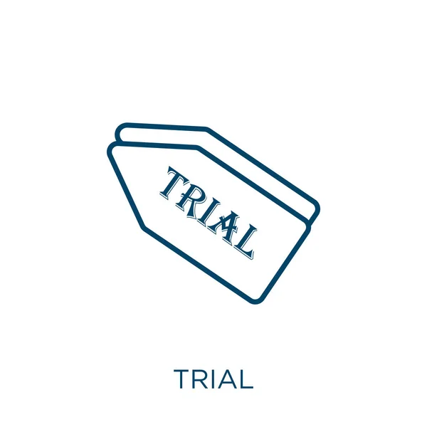 Δικαστικό Εικονίδιο Λεπτή Γραμμική Εικόνα Περίγραμμα Δοκιμή Απομονώνονται Λευκό Φόντο — Διανυσματικό Αρχείο