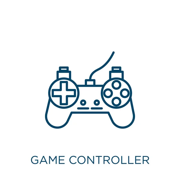 Game Controller Icon Thin Linear Game Controller Outline Icon Isolated — Stock Vector