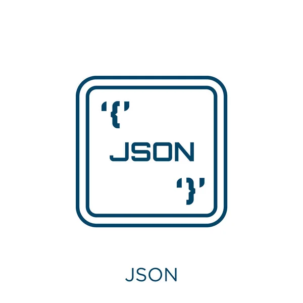 아이콘 아이콘은 배경에 분리되어 있습니다 모바일을 상징하는 Json Sign — 스톡 벡터