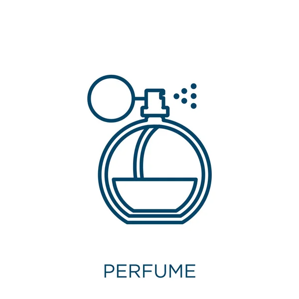 Icono Perfume Icono Delgada Línea Perfume Lineal Aislado Sobre Fondo — Vector de stock