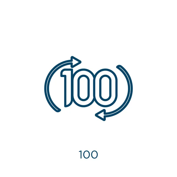 100 아이콘 100 아이콘은 배경에 분리되어 모바일의 상징인 100 — 스톡 벡터