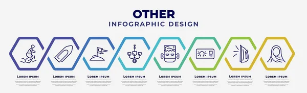 Vector Infographic Design Template Icons Options Steps Infographic Other Concept — Stockvektor