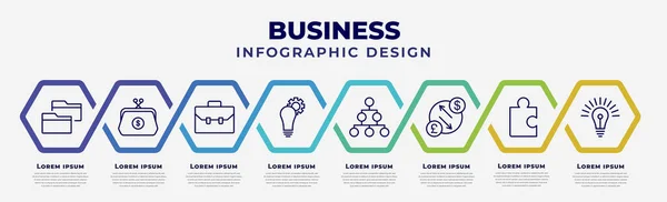 Vector Infographic Design Template Icons Options Steps Infographic Business Concept — Archivo Imágenes Vectoriales