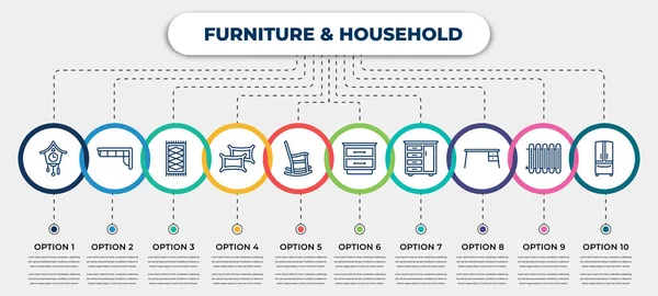 Vektor Infografik Vorlage Mit Symbolen Und Optionen Oder Schritten Infografik — Stockvektor