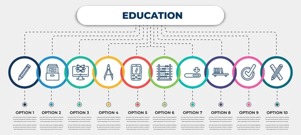 Modèle Infographie Vectorielle Avec Des Icônes Options Étapes Infographie Pour — Image vectorielle