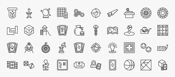 Set Arcade Icons Outline Style Thin Line Icons Voice Acting — Stok Vektör