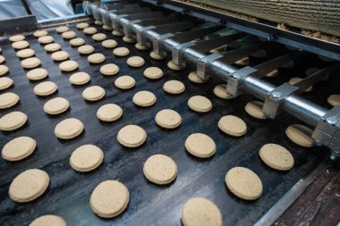 çok tatlı pasta yemek fabrikası büyük üretim