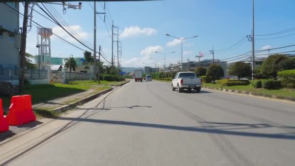 Phuket carretera, vista desde tuk-tuk moto — Vídeos de Stock