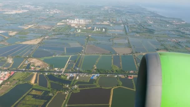 POV aterrizando en Bangkok — Vídeo de stock