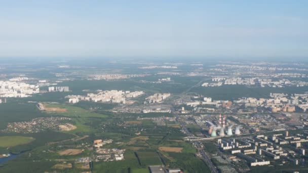 Vue aérienne de la banlieue de Moscou — Video