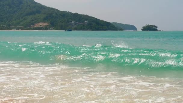 Azure κύμα θάλασσα στην Ταϊλάνδη — Αρχείο Βίντεο